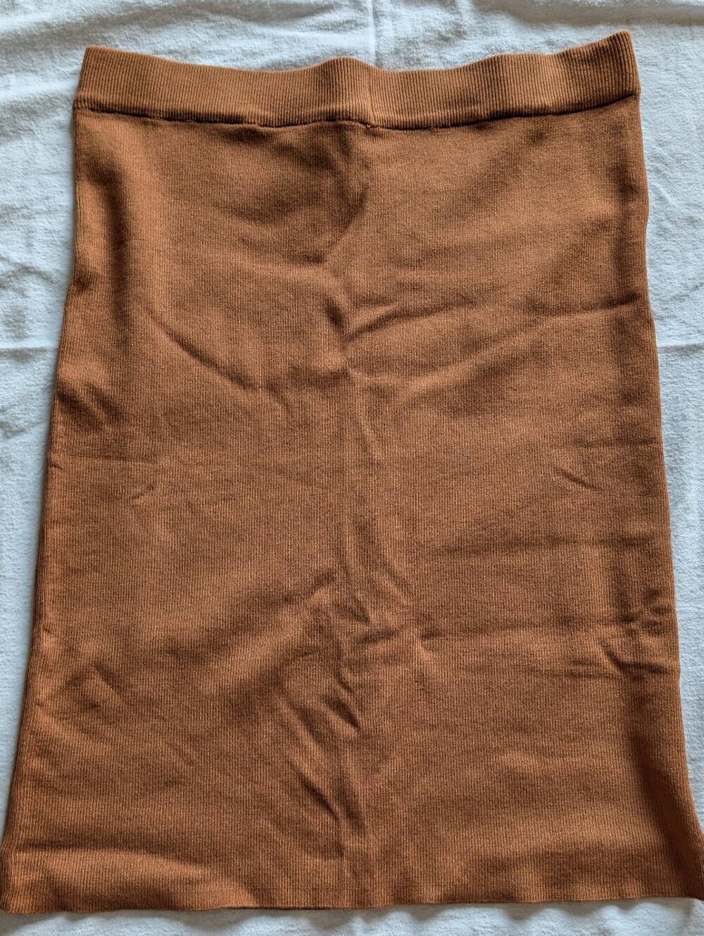 H&M Rust Brown Knit Pencil Skirt